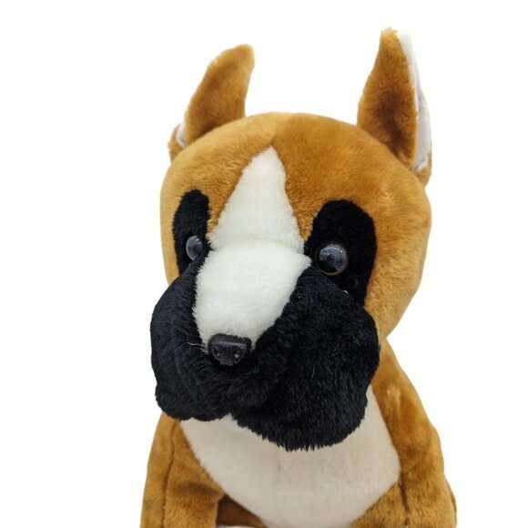 vintage Brooklyn Doll Toy Co boxer dog plush stuffed animal Carnival like toy 17 - Picture 2 of 12